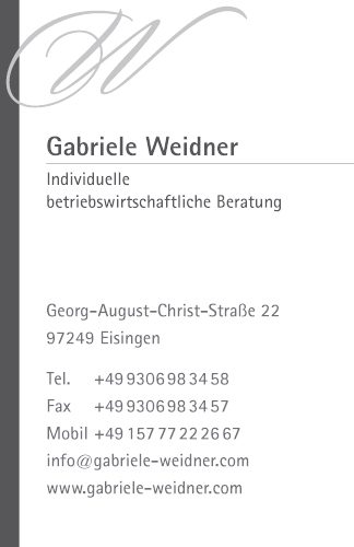 Gabriele Weidner - Individuelle betriebswirtschaftliche Beratung
